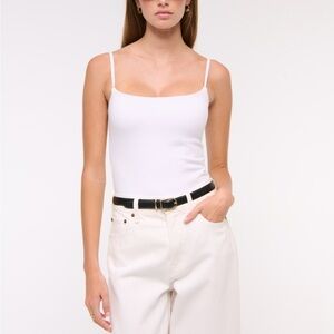 White Bra Free 90s Camisole Bodysuit